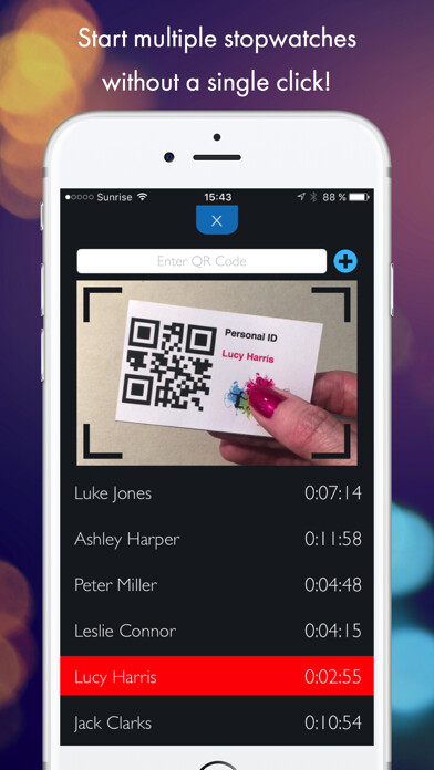 Emulate iPhone app QR Stopwatch using MyAndroid Emulate iPhone app QR Stopwatch using MyAndroid