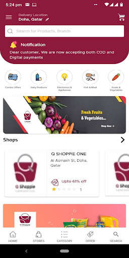 Run android online APK Q-SHOPPIE from MyAndroid or emulate Q-SHOPPIE using MyAndroid