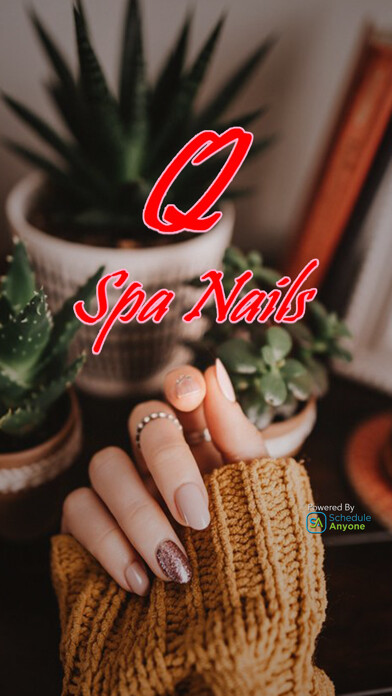 Emulate iPhone app Q Spa Nails using MyAndroid