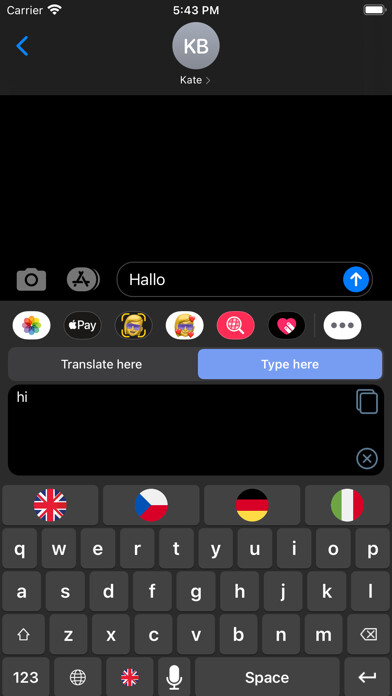 Emulate iPhone app QTranslate: Quick Translator using MyAndroid Emulate iPhone app QTranslate: Quick Translator using MyAndroid
