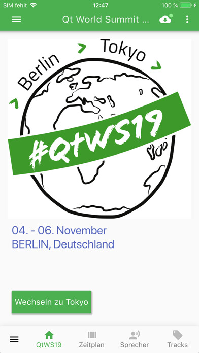 Emulate iPhone app QtWS 2019 (QtWorldSummit) using MyAndroid