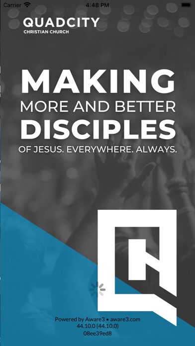 Emulate iPhone app QuadCity Christian Church using MyAndroid