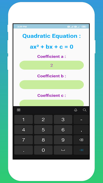 Run android online APK Quadratic Equation Roots Solver from MyAndroid or emulate Quadratic Equation Roots Solver using MyAndroid