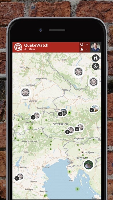 Emulate iPhone app QuakeWatch Austria using MyAndroid Emulate iPhone app QuakeWatch Austria using MyAndroid