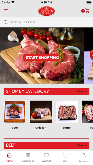 Emulate iPhone app Quality Cuts Butchery using MyAndroid Emulate iPhone app Quality Cuts Butchery using MyAndroid