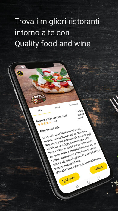Emulate iPhone app Quality Food & Wine using MyAndroid