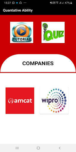 Run android online APK Quantative Aptitude - Wipro / Amcat/Tutorial/Quiz from MyAndroid or emulate Quantative Aptitude - Wipro / Amcat/Tutorial/Quiz using MyAndroid Run android online APK Quantative Aptitude - Wipro / Amcat/Tutorial/Quiz from MyAndroid or emulate Quantative Aptitude - Wipro / Amcat/Tutorial/Quiz using MyAndroid