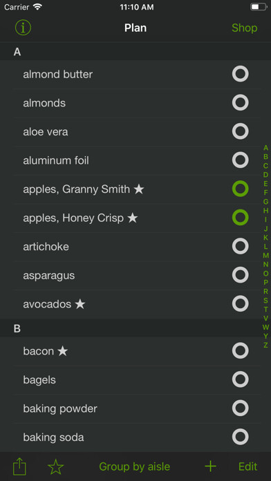 Emulate iPhone app Quantified Groceries using MyAndroid