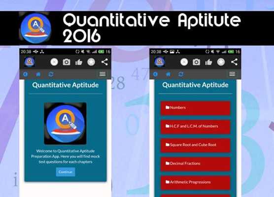 Emulate Android APK Quantitative Aptitude 2016