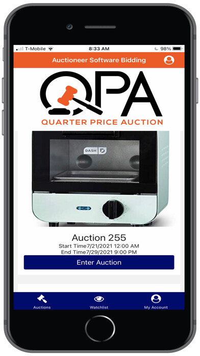 Emulate iPhone app Quarter Price Auction using MyAndroid Emulate iPhone app Quarter Price Auction using MyAndroid