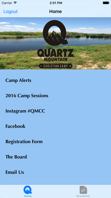 Emulate iPhone app Quartz Mountain Christian Camp using MyAndroid Emulate iPhone app Quartz Mountain Christian Camp using MyAndroid
