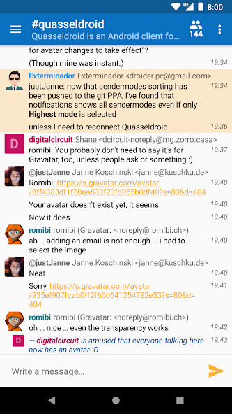 Run android online APK Quasseldroid IRC from MyAndroid or emulate Quasseldroid IRC using MyAndroid