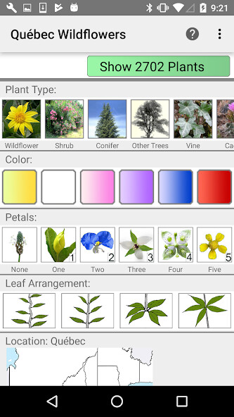 Run android online APK Québec Wildflowers from MyAndroid or emulate Québec Wildflowers using MyAndroid