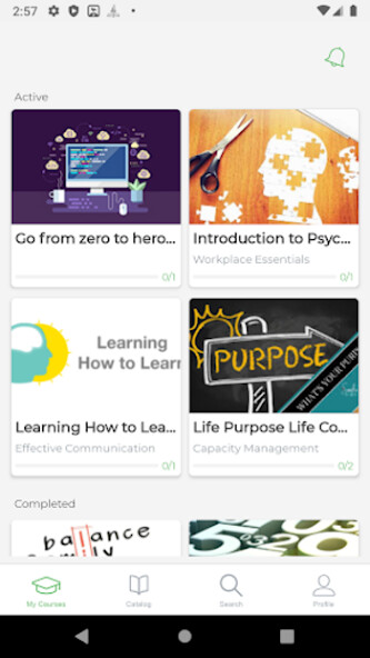 Emulate iPhone app Qudwa skills hub using MyAndroid