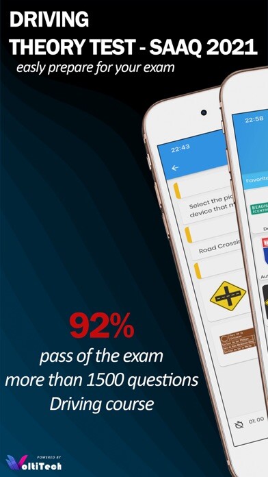 Emulate iPhone app Quebec Driving Practice Test using MyAndroid