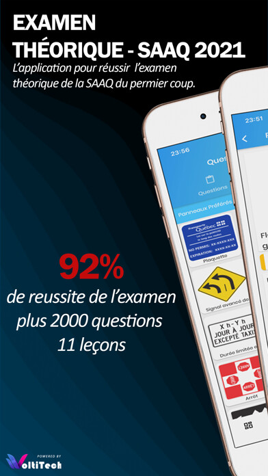 Emulate iPhone app Quebec Permis De Conduire using MyAndroid