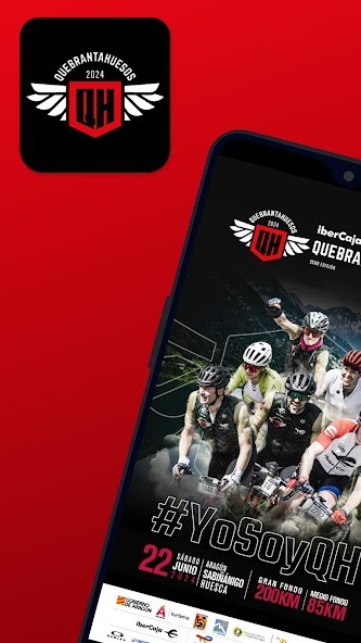 Emulate iPhone app Quebrantahuesos Live using MyAndroid