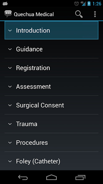 Run android online APK Quechua Medical Phrases from MyAndroid or emulate Quechua Medical Phrases using MyAndroid
