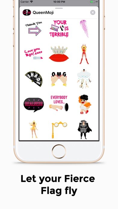 Emulate iPhone app QueenMoji using MyAndroid