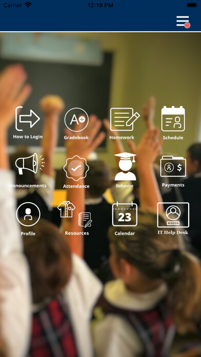 Emulate iPhone app Queen of All Saints Academy using MyAndroid