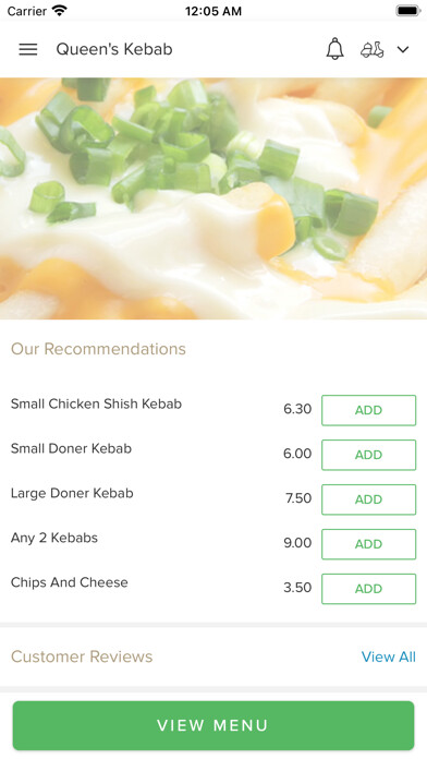 Emulate iPhone app Queens Kebab Ramsgate using MyAndroid Emulate iPhone app Queens Kebab Ramsgate using MyAndroid