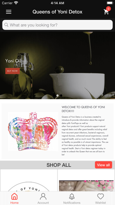 Emulate iPhone app Queens of Yoni Detox using MyAndroid