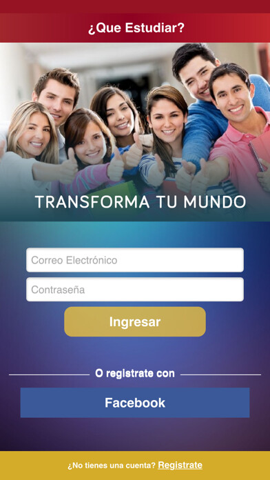 Emulate iPhone app ¿Que Estudiar? using MyAndroid