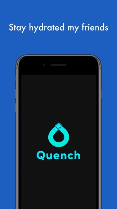 Emulate iPhone app Quench - Stay Hydrated using MyAndroid