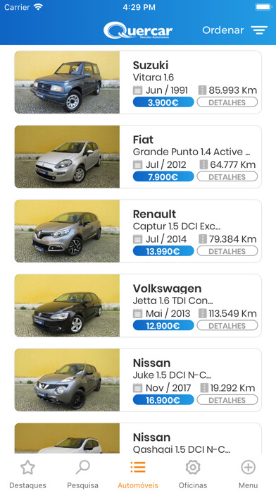 Emulate iPhone app Quercar using MyAndroid