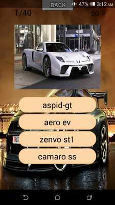 Emulate Android APK Question name car ?