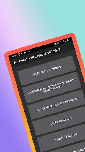 Run android online APK Questkit - Widescreen Recording for Oculus Quest from MyAndroid or emulate Questkit - Widescreen Recording for Oculus Quest using MyAndroid Run android online APK Questkit - Widescreen Recording for Oculus Quest from MyAndroid or emulate Questkit - Widescreen Recording for Oculus Quest using MyAndroid