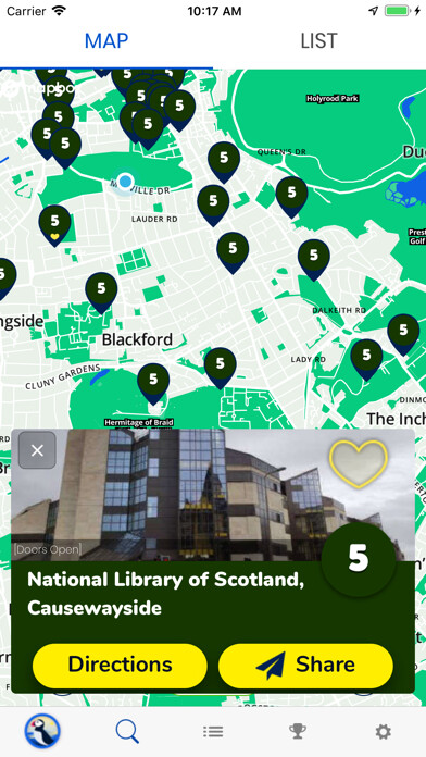 Emulate iPhone app QuestNative Scotland using MyAndroid