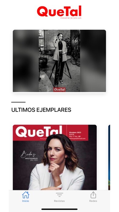 Emulate iPhone app QueTal Magazine de San Luis using MyAndroid