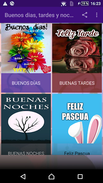 Run android online APK QUE TENGAS UN DÍA MARAVILLOSO, TARDE Y NOCHE from MyAndroid or emulate QUE TENGAS UN DÍA MARAVILLOSO, TARDE Y NOCHE using MyAndroid