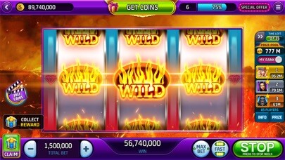 Emulate iPhone app Quick 777 Slots Casino Games using MyAndroid