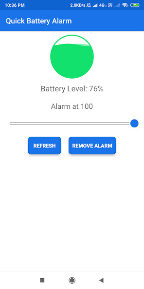 Run android online APK Quick Battery Application from MyAndroid or emulate Quick Battery Application using MyAndroid