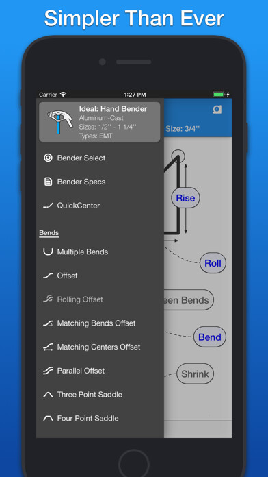 Emulate iPhone app QuickBend: Conduit Bending using MyAndroid Emulate iPhone app QuickBend: Conduit Bending using MyAndroid