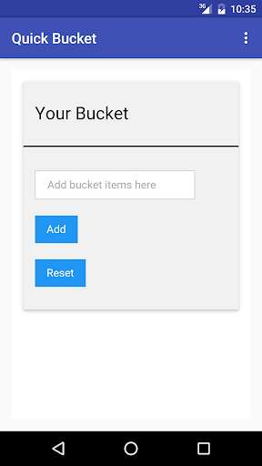 Run android online APK Quick Bucket from MyAndroid or emulate Quick Bucket using MyAndroid