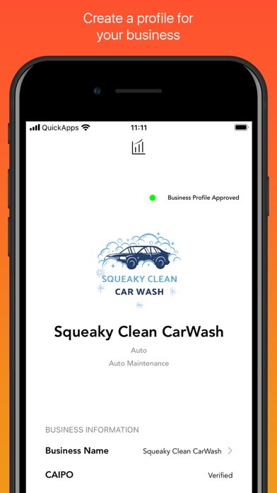 Emulate iPhone app QuickBusiness using MyAndroid