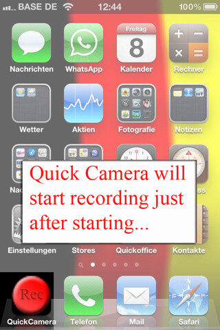 Emulate iPhone app Quick Camera - capture your movie fast using MyAndroid Emulate iPhone app Quick Camera - capture your movie fast using MyAndroid