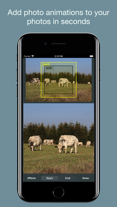 Emulate iPhone app Quick Cinematics using MyAndroid