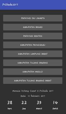 Emulate Android APK QUICK COUNT PILKADA 2017 Emulate Android APK QUICK COUNT PILKADA 2017