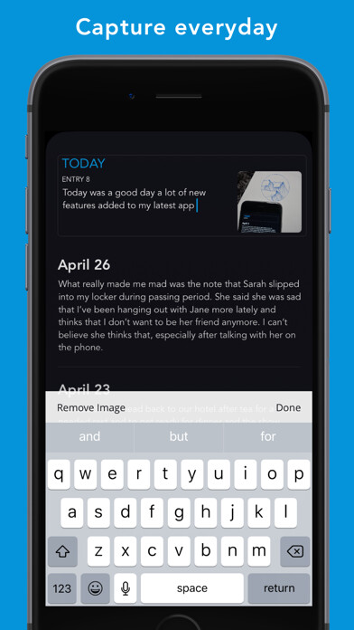 Emulate iPhone app Quick Daily Journal using MyAndroid