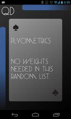 Emulate Android APK Quick Deck: Workout Generator Emulate Android APK Quick Deck: Workout Generator