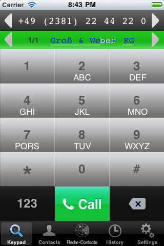 Emulate iPhone app Quickdial Free using MyAndroid Emulate iPhone app Quickdial Free using MyAndroid