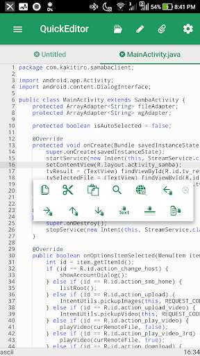 Run android online APK Quick Editor from MyAndroid or emulate Quick Editor using MyAndroid