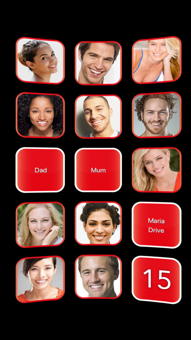 Emulate iPhone app Quick Fav Dial - Smart Dialer using MyAndroid