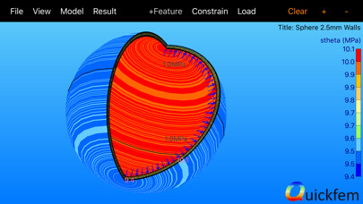 Emulate iPhone app Quickfem - 2D Finite Elements using MyAndroid