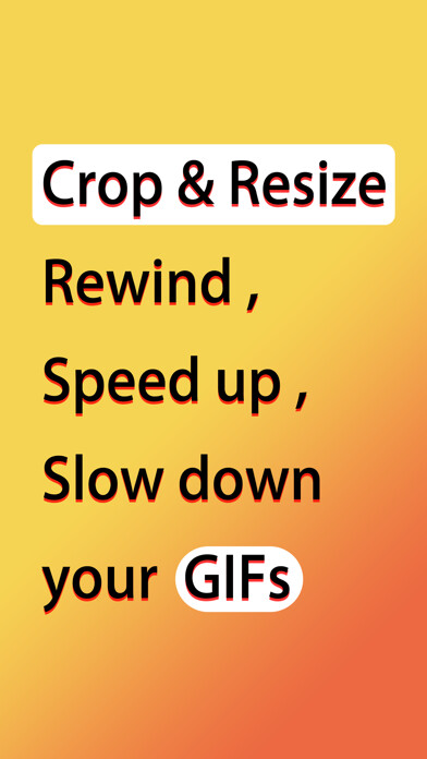 Emulate iPhone app Quick GIF Editor - crop,resize using MyAndroid