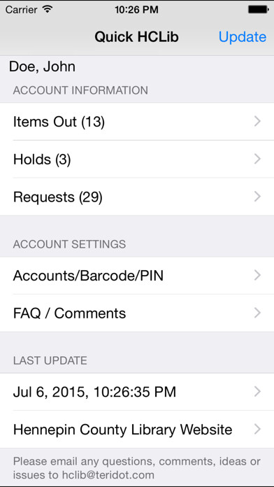Emulate iPhone app Quick HCLib using MyAndroid